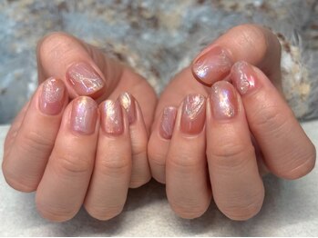 ノンチェ 大阪梅田店(Nonche)の写真/【オフィス対応のニュアンスネイル】パラジェル使用で爪への負担を軽減♪