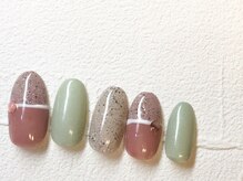 ミンクスタイル 浜松町店/バイカラーアートネイル