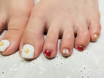 シュガーネイル(sugar nail)/ぷっくりフットネイル