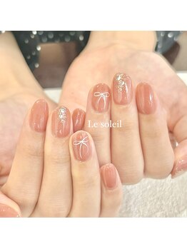 ル ソレイユ(Le soleil)/大人気リボンネイル byあやか
