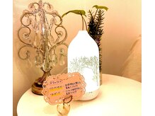 アロマの香りとともに。感染症対策も万全です。