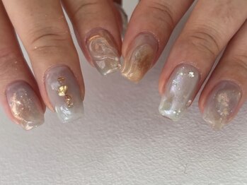 ブルー　ニュアンス　キラキラ