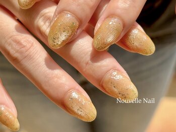 ヌーベルネイル(Nouvelle Nail)/ハケ跡×マグネットネイル