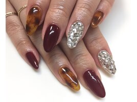 べっ甲、ストーン埋め￥7700