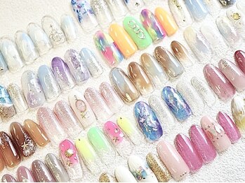 ドルチェネイル(Dolce.Nail)の写真/可愛さ詰め込み★トレンドデザイン多数!!彼も釘付けフェミニンネイル♪【300種以上★Basicコース】