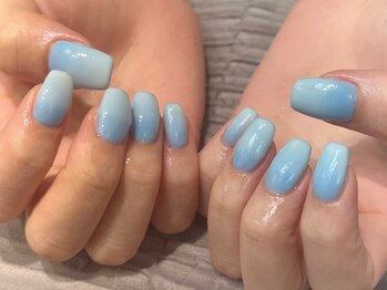 エムスラッシュ ネイル センター北店(M.SLASH)/ブルーグラデーション