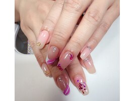 持ち込みデザイン＊ハートネイル