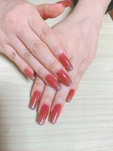 ルナネイル(LUNA NAIL)/スカルプ+ワンカラー+ラメ
