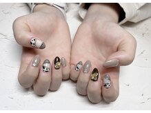 ネイルアンドアイラッシュサロン エスポアール(nail&eyelash salon espoir)/アニマル　秋ネイル　90分コース