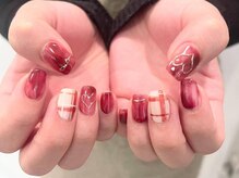 ビューティービースト フォー ネイルアンドアイラッシュ 並木店(beauty:beast)/ハートとチェック