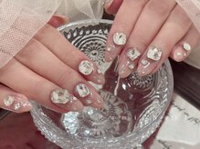 ワンホンネイル 新宿(Rumi Nail)/ビジューネイル/大人/上品ネイル