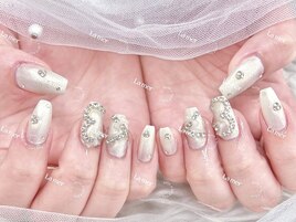 流行りハートネイル