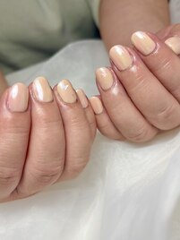 春ミラーネイル