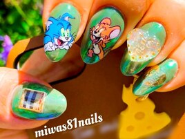 お客様オーダー推し活痛ネイル