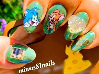 お客様オーダー推し活痛ネイル