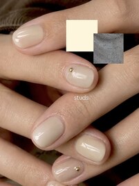 スタッズネイル/シンプルネイル