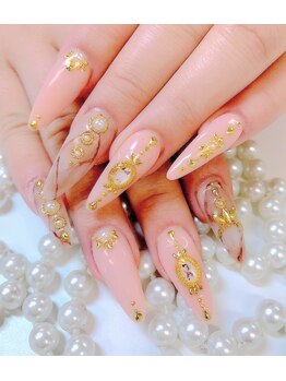 ビューティーアップ 池袋(Beauty Up)/大理石ネイル