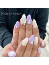 ネイルサロン クール(Nailsalon Coeur)/アジサイ、バタフライネイル