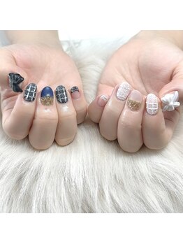 モモ(Momo)/ツイードネイル