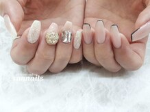 サンネイルズ(sun nails)/4本アート+オプションストーン