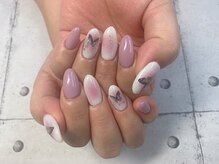 ネイル ビューティーマジック 葛西本店/ピンクチークネイル