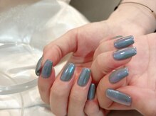 アイネイルズ 渋谷店(I nails)/【Saki.o】ブルーオーロラ