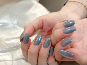 アイネイルズ 渋谷店(I nails)/【Saki.o】ブルーオーロラ