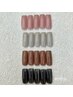 【nail】 ワンカラー×ラメライン￥6000