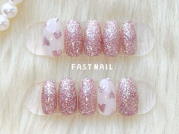ファストネイル 大宮西口駅前店(FAST NAIL)/ハート/キラキラ【12418】