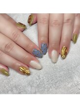 エーナイン イオンモール三川店/秋のニュアンスネイル