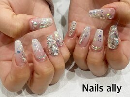 スカルプ×ストーン×ビジュー