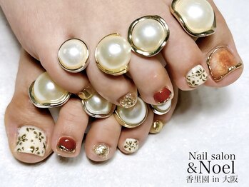 ノエル(Noel)/フット ミラーフラワーネイル