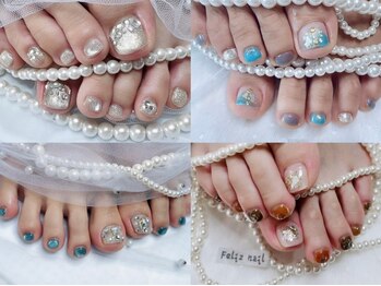 フェリスネイル 池袋店(Feliz Nail)の写真/【フットネイルワンカラー￥5700】丁寧なドライケア込★ワンホン・韓国系も[池袋/パラジェル/フットネイル]