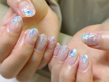 ドロッセル(Drossel)/紫陽花シェルネイル