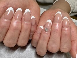 一粒ビジューでアクセント