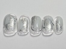 ネイルメゾン 渋谷店(NAIL MAISON)/ニュアンスシルバー￥5500