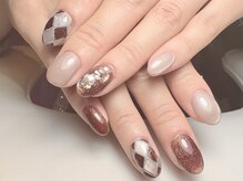 エイナネイル(einanail)/持ち込みアート6本美形フォルム