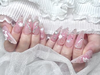 【Aina】ピンクネイル