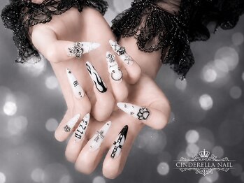 シンデレラネイル(CINDERELLA NAIL)/【スカルプ長さだしネイル】