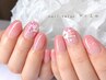 大人気♪キラキラ☆ホロフラワーグラデ【シンプル・オフィスネイルとして◎】