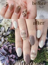 サク(saku)/大人上品冬ネイル