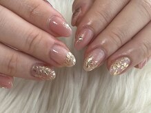 ピンクベリー(PINK BERRY)/お花ネイル