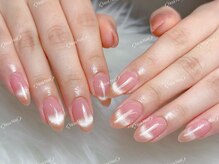 ノア ネイル(Noa Nail)/マグネットフレンチ　キラキラ
