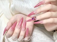 上品ピンクカラーグラデーションネイル♪