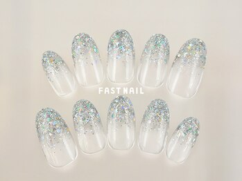 ファストネイル グランエミオ所沢店(FAST NAIL)の写真/【ワンカラー/ラメグラ⇒3850円・カラグラ/フレンチ/ワンポイントアート⇒4400円】[ファストネイル所沢店]