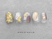 マリーネイルズ 表参道店(MARIE NAILS)/￥7000  ニュアンス　0307c