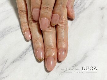 ネイルアトリエルカ(nail atelier LUCA)/C-63 ふんわりピンクネイル