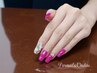 【美フォルム】　ジェルスカルプ(GEL-X)＋ワンカラー＋埋め尽くし 
