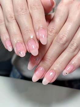 オフィス上品ネイル