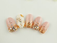 まつげアンドネイル ディアマンローズ(DIAMANT ROSE)/ストーンネイル・90分6930円